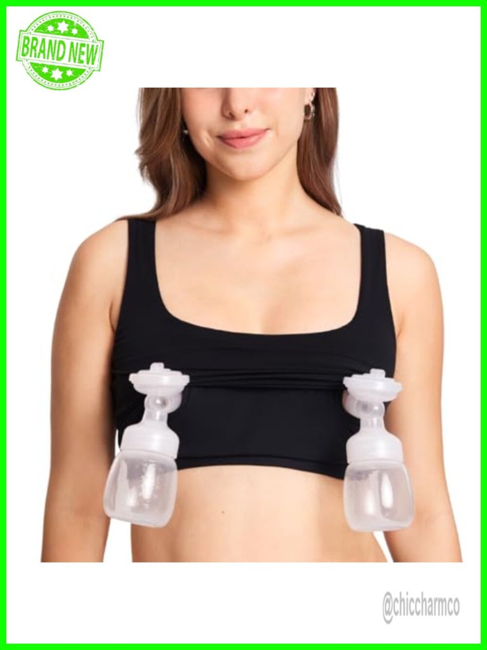 Longline Square Neck Pumping Bra Wirefree Maternity Nursing